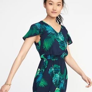 Waist-Defined V-Neck Dress for Women